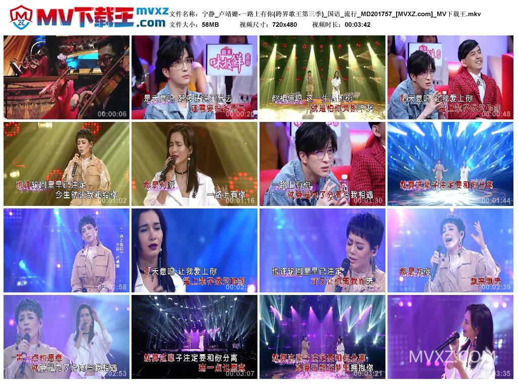 宁静_卢靖姗-一路上有你(跨界歌王第三季)_国语_流行_MD201757